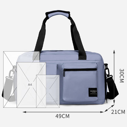 Dry Wet Separation Gym Bag Waterproof Oxford Cloth Travel Tote Bag with Shoes Compartment