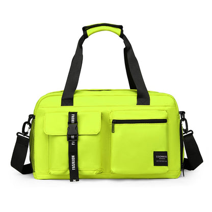 Dry Wet Separation Gym Bag Waterproof Oxford Cloth Travel Tote Bag with Shoes Compartment