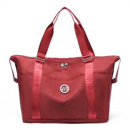 Foldable Travel Bag Waterproof Nylon Luggage Tote Bag with Expandable Capacity