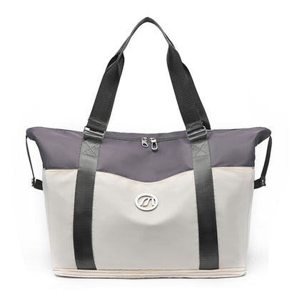 Foldable Travel Bag Waterproof Nylon Luggage Tote Bag with Expandable Capacity