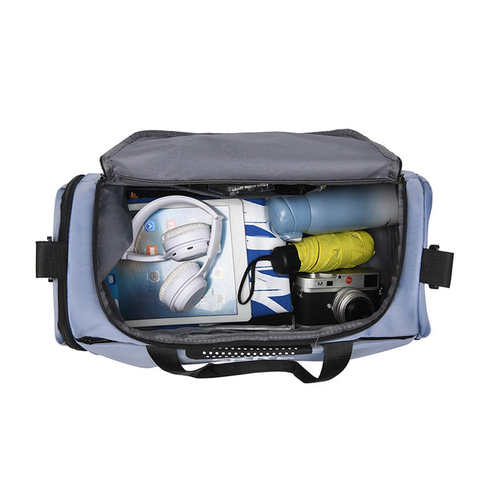 Oxford Cloth Sports Gym Bag Duffle Bag Weekend Overnight Shoulder Bag with Wet Dry Separation Pocket