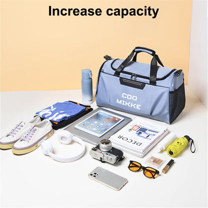 Oxford Cloth Sports Gym Bag Duffle Bag Weekend Overnight Shoulder Bag with Wet Dry Separation Pocket