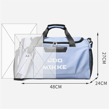 Oxford Cloth Sports Gym Bag Duffle Bag Weekend Overnight Shoulder Bag with Wet Dry Separation Pocket