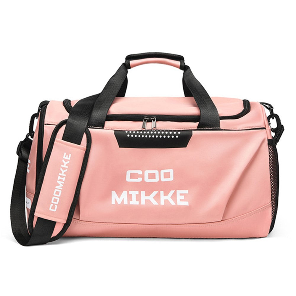 Oxford Cloth Sports Gym Bag Duffle Bag Weekend Overnight Shoulder Bag with Wet Dry Separation Pocket