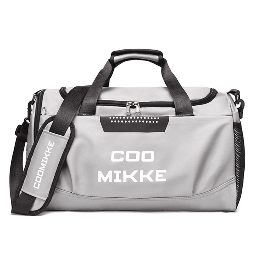 Oxford Cloth Sports Gym Bag Duffle Bag Weekend Overnight Shoulder Bag with Wet Dry Separation Pocket