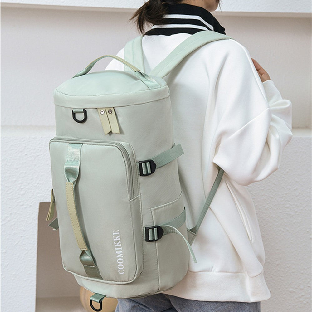 Travel Backpack Oxford Cloth Gym Bag Luggage with Shoes Compartment for Swimming Hiking