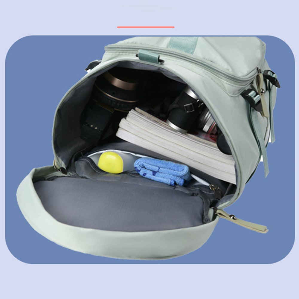 Travel Backpack Oxford Cloth Gym Bag Luggage with Shoes Compartment for Swimming Hiking