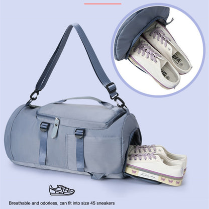 Travel Backpack Oxford Cloth Gym Bag Luggage with Shoes Compartment for Swimming Hiking