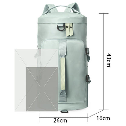 Travel Backpack Oxford Cloth Gym Bag Luggage with Shoes Compartment for Swimming Hiking