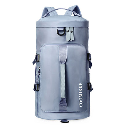 Travel Backpack Oxford Cloth Gym Bag Luggage with Shoes Compartment for Swimming Hiking