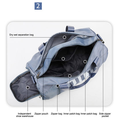 Waterproof Sports Fitness Yoga Tote Oxford Trendy Crossbody Bag Portable Travel Luggage Bag