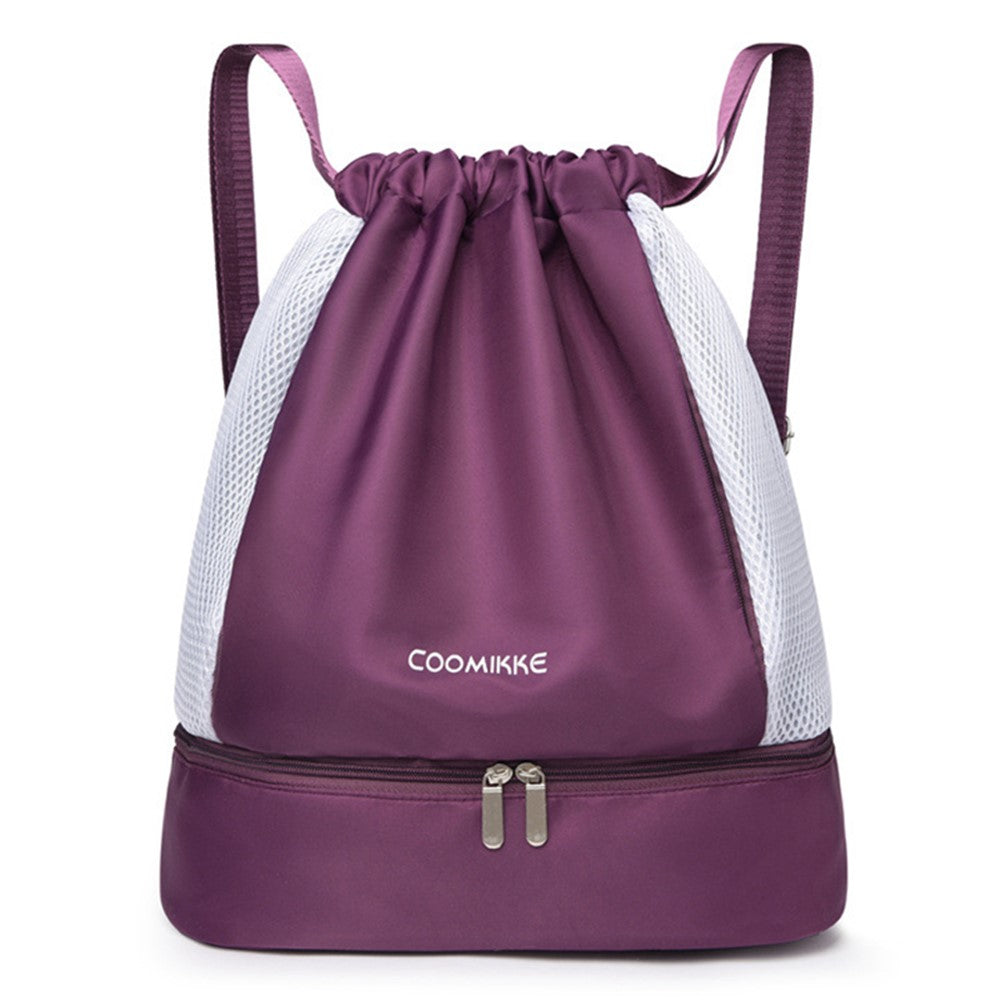 Oxford Cloth Sports Drawstring Backpack Fitness Yoga Shoes Clothes Storage Backpack