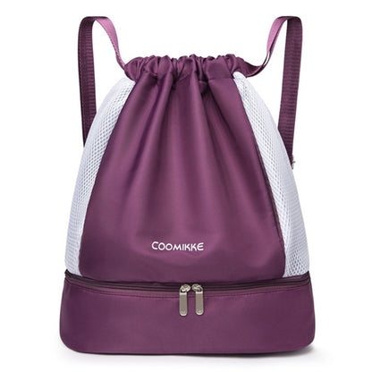 Oxford Cloth Sports Drawstring Backpack Fitness Yoga Shoes Clothes Storage Backpack