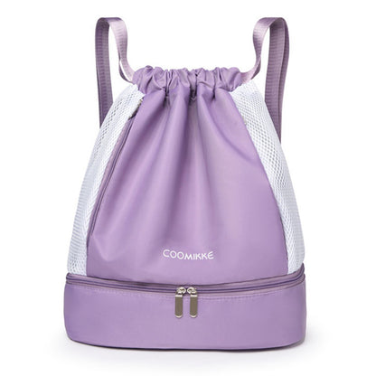 Oxford Cloth Sports Drawstring Backpack Fitness Yoga Shoes Clothes Storage Backpack