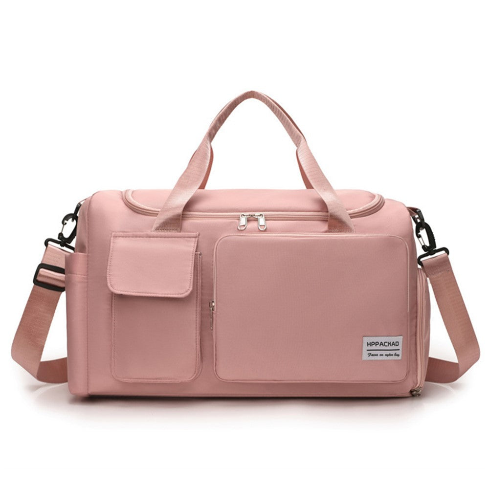 Stylish Oxford Cloth Waterproof Sport Fitness Tote Crossbody Bag Travel Luggage Bag