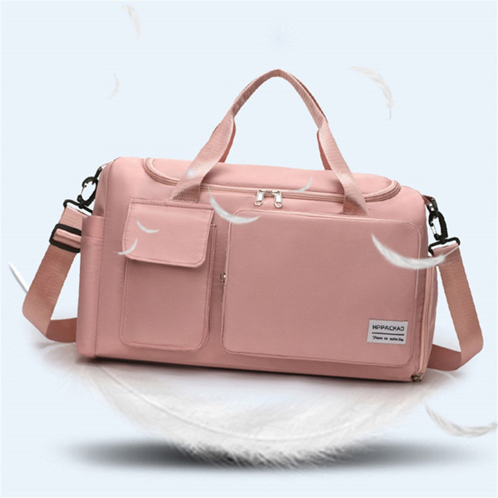 Stylish Oxford Cloth Waterproof Sport Fitness Tote Crossbody Bag Travel Luggage Bag
