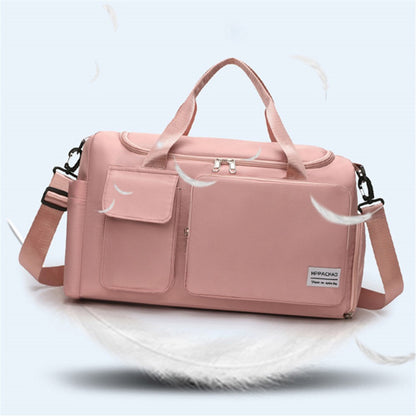 Stylish Oxford Cloth Waterproof Sport Fitness Tote Crossbody Bag Travel Luggage Bag