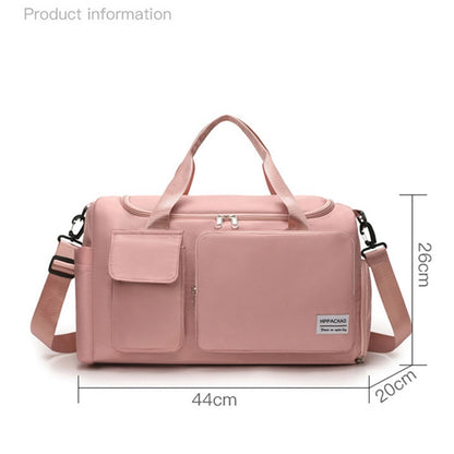 Stylish Oxford Cloth Waterproof Sport Fitness Tote Crossbody Bag Travel Luggage Bag