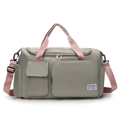 Stylish Oxford Cloth Waterproof Sport Fitness Tote Crossbody Bag Travel Luggage Bag