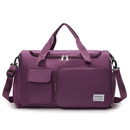 Stylish Oxford Cloth Waterproof Sport Fitness Tote Crossbody Bag Travel Luggage Bag