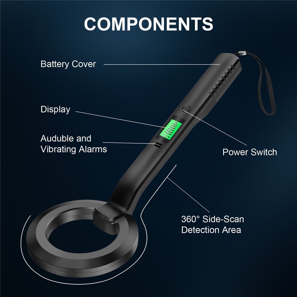 G-P Handheld LCD Display Metal Detector Portable Pin Pointer Treasure Finder Probe with Buzzer Alarm / Vibration