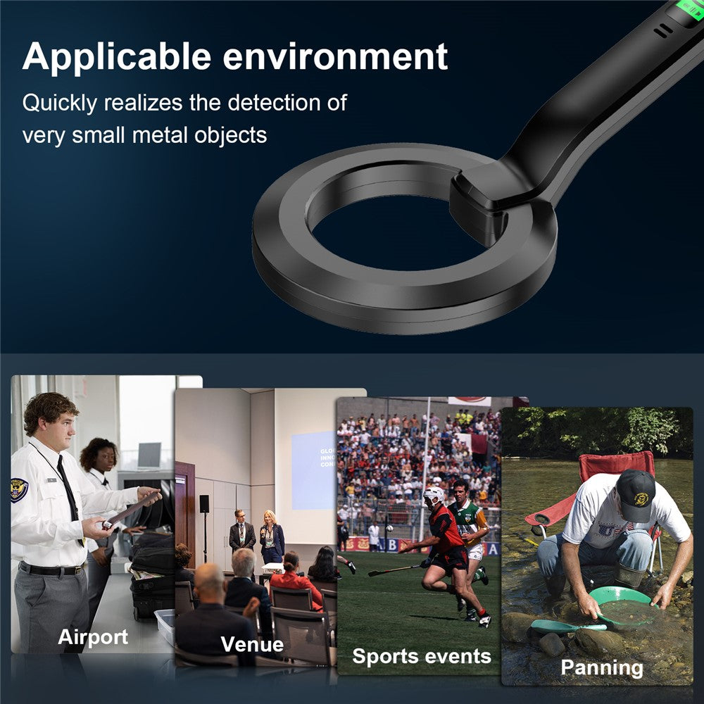 G-P Handheld LCD Display Metal Detector Portable Pin Pointer Treasure Finder Probe with Buzzer Alarm / Vibration
