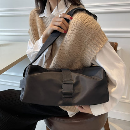 Nylon Sports Gym Bag Duffle Bag Weekend Overnight Shoulder Bag Handbag