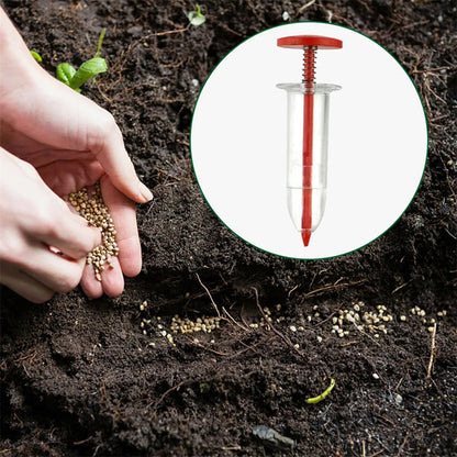 Seeds Dispenser Handheld Seed Planter Sowing Seeder Mini Hand Spreader, 10x3x3cm