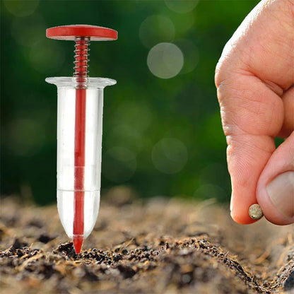 Seeds Dispenser Handheld Seed Planter Sowing Seeder Mini Hand Spreader, 10x3x3cm