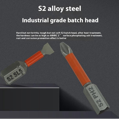 38Pcs / Set S2 Alloy Steel Screwdriver Bits Manual Repairing Screwdriver Bits Socket Kit with Storage Box
