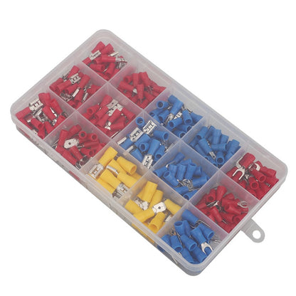 280Pcs Insulated Ring Terminals Assorted Kit Cold Press Electrical Wire Crimp Connectors