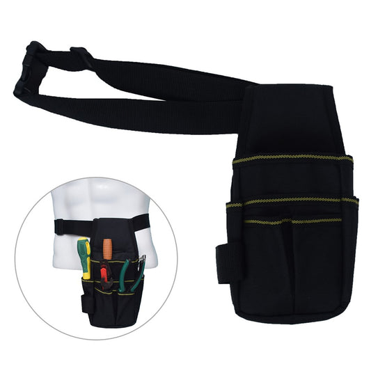 Tool Belt Pouch 600D Oxford Fabric with Waist Strap Multipurpose Repair Tool Organizer Bag 25.5 x 12.5 x 3cm