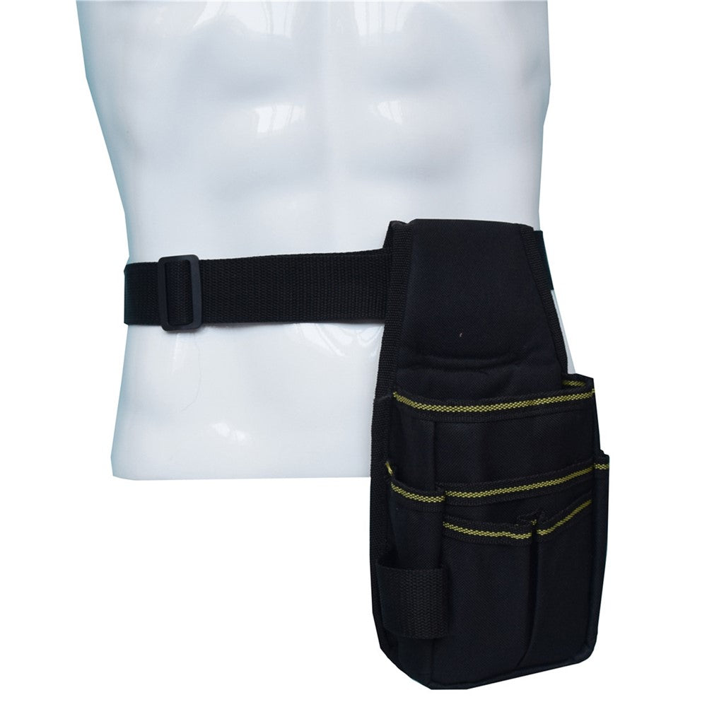 Tool Belt Pouch 600D Oxford Fabric with Waist Strap Multipurpose Repair Tool Organizer Bag 25.5 x 12.5 x 3cm