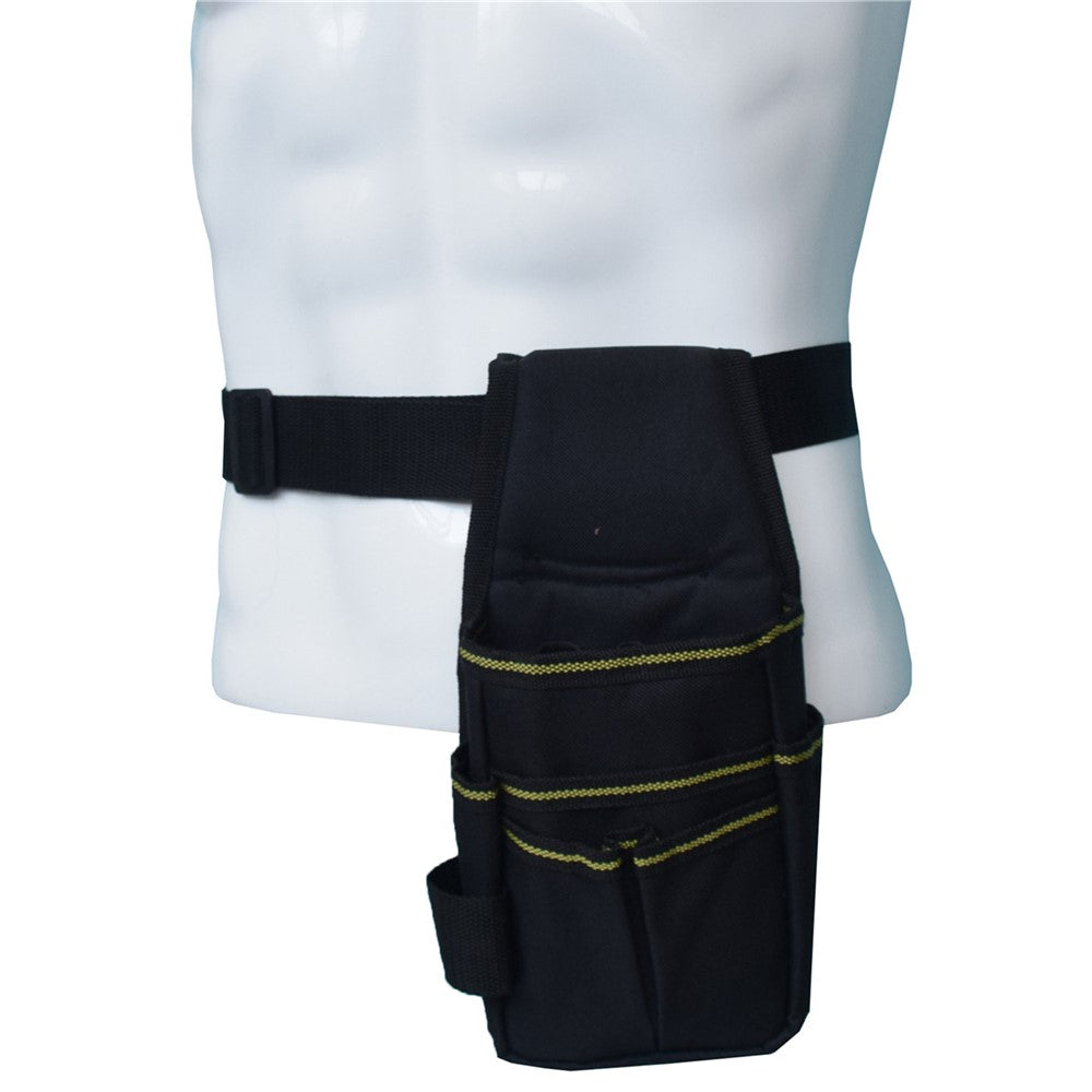 Tool Belt Pouch 600D Oxford Fabric with Waist Strap Multipurpose Repair Tool Organizer Bag 25.5 x 12.5 x 3cm