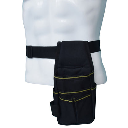 Tool Belt Pouch 600D Oxford Fabric with Waist Strap Multipurpose Repair Tool Organizer Bag 25.5 x 12.5 x 3cm