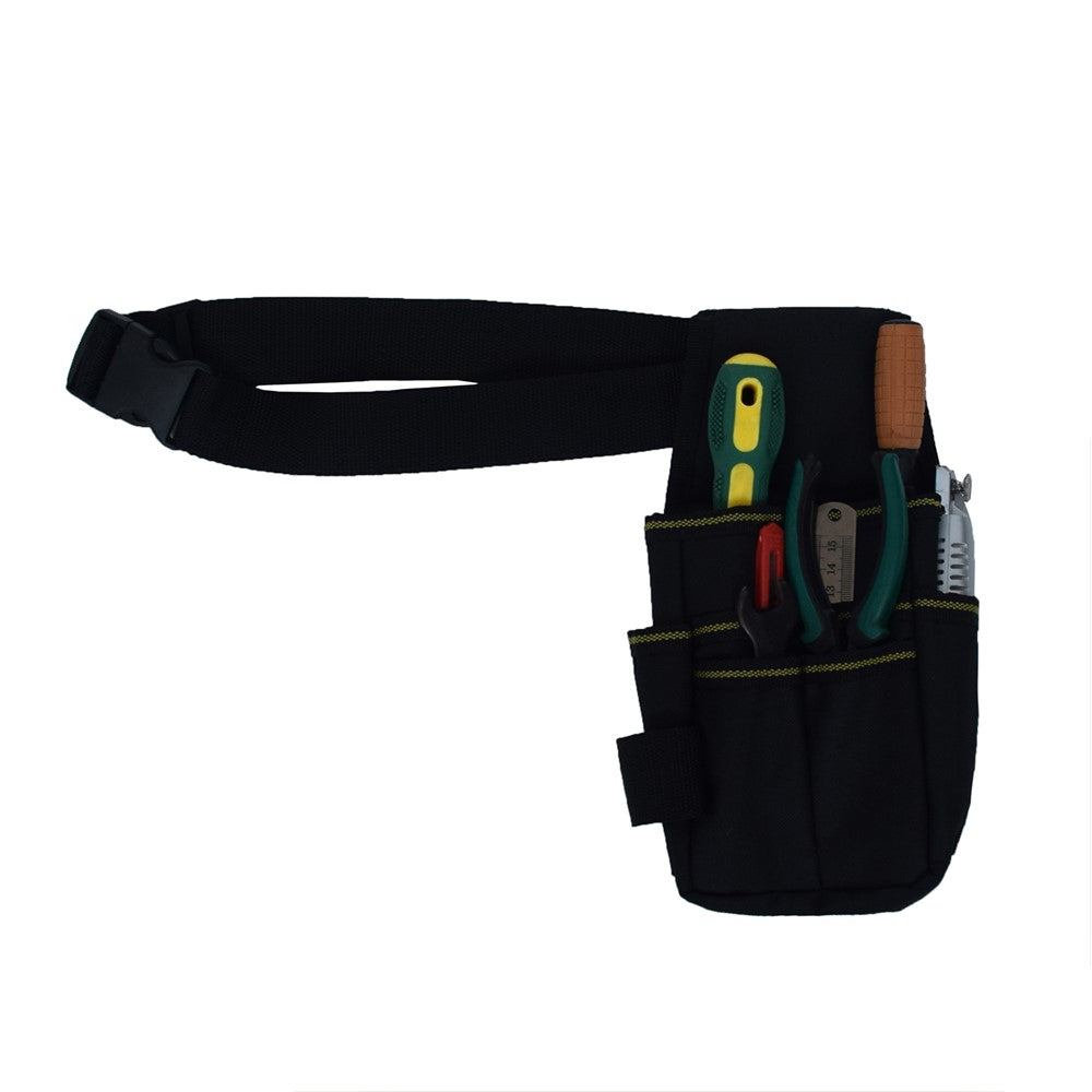 Tool Belt Pouch 600D Oxford Fabric with Waist Strap Multipurpose Repair Tool Organizer Bag 25.5 x 12.5 x 3cm