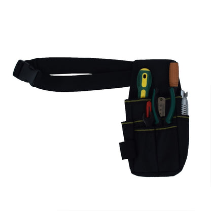 Tool Belt Pouch 600D Oxford Fabric with Waist Strap Multipurpose Repair Tool Organizer Bag 25.5 x 12.5 x 3cm
