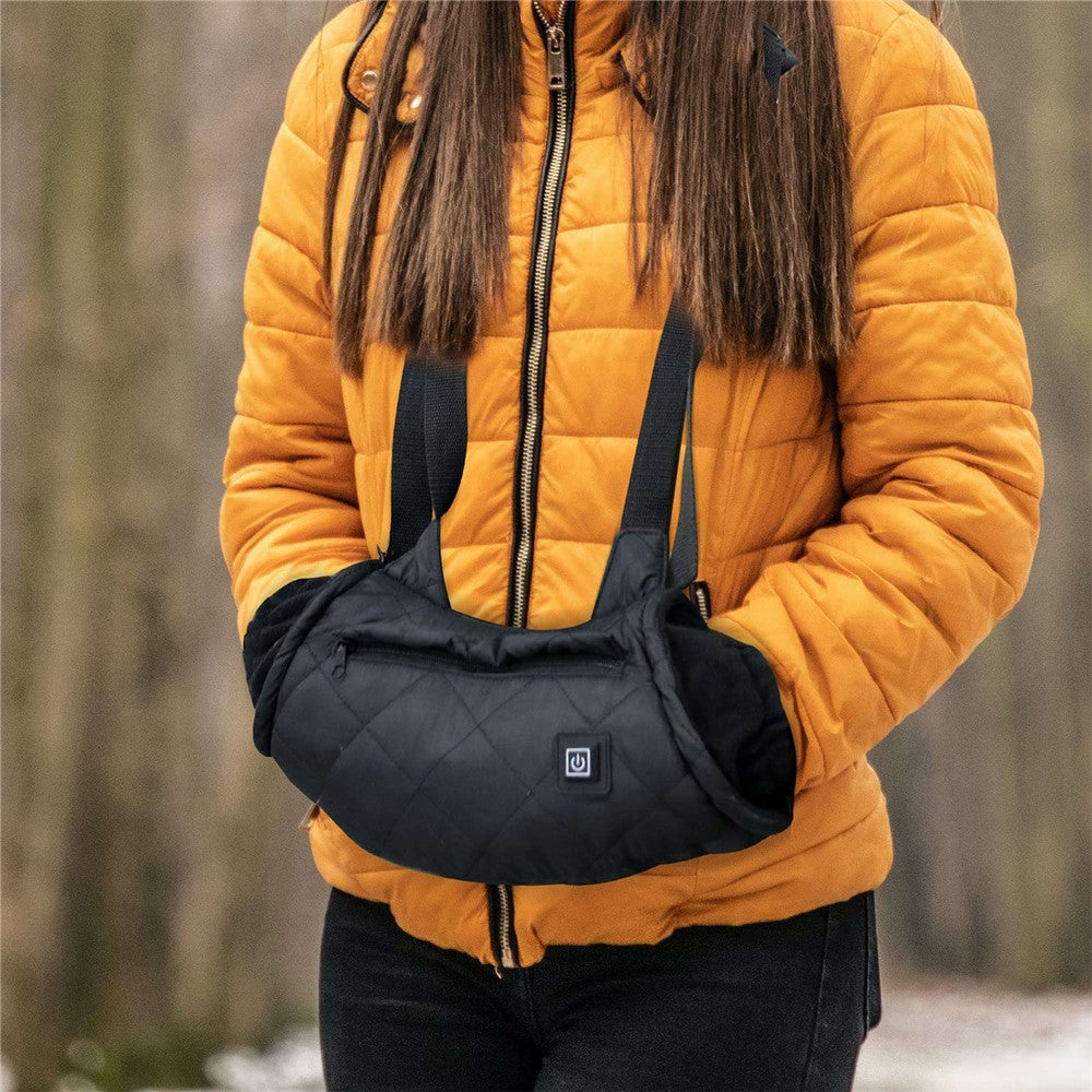 Electric Hand Warmer Rechargeable Heated Hand Muff with 3 Heat Modes Portable Graphene Hand Warmer Bag for Winter Outdoor Hunting Camping Football Golf