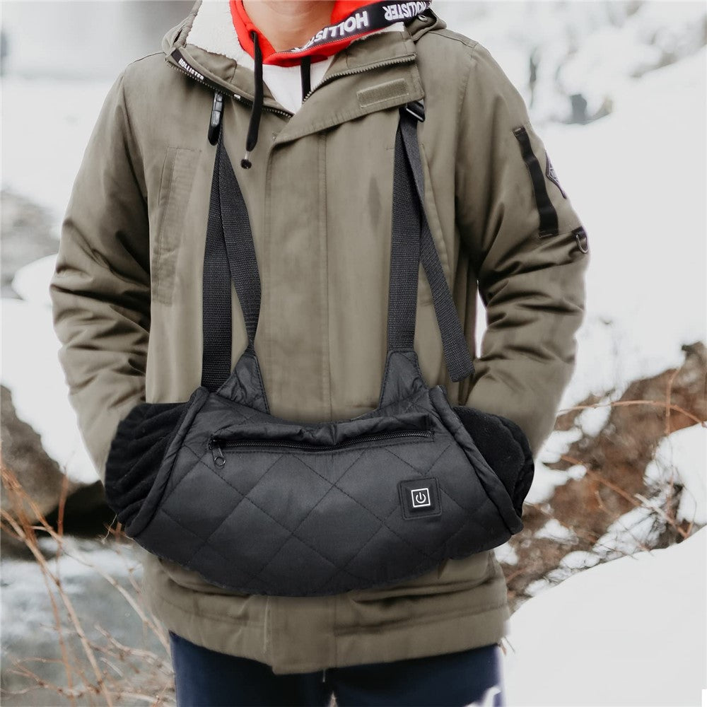 Electric Hand Warmer Rechargeable Heated Hand Muff with 3 Heat Modes Portable Graphene Hand Warmer Bag for Winter Outdoor Hunting Camping Football Golf