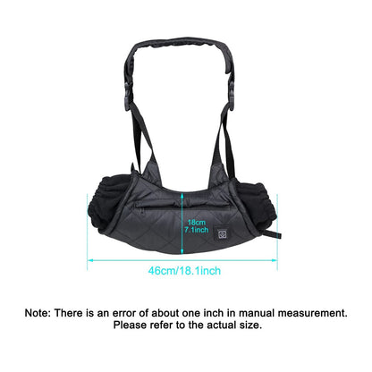 Electric Hand Warmer Rechargeable Heated Hand Muff with 3 Heat Modes Portable Graphene Hand Warmer Bag for Winter Outdoor Hunting Camping Football Golf
