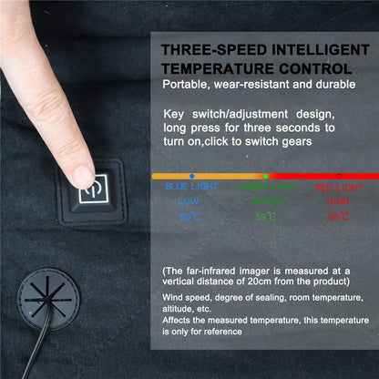 MYDAYS OUTDOOR 16 inch Heated Stadium Seat Chair Pad 3 Levels Portable USB Heated Seat Cushion for Outdoor