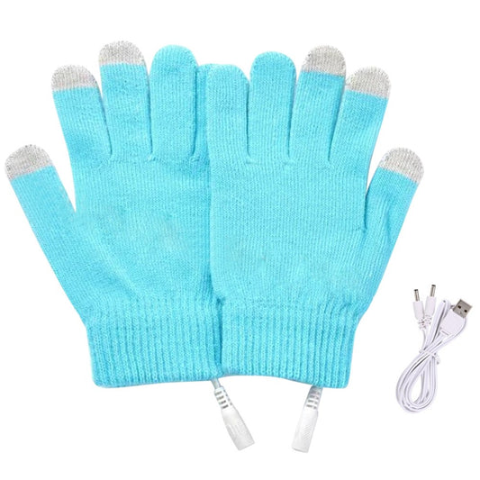 1 Pair Winter Heated Riding Gloves USB Charging Warm Hand Gloves for Outdoor Activities Constant Temperature Windproof Mittens