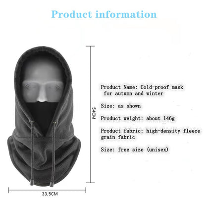 TT-DT Polar Fleece Balaclava Face Mask Windproof Neck Scarf Hood Warmer for Winter Outdoor Sports