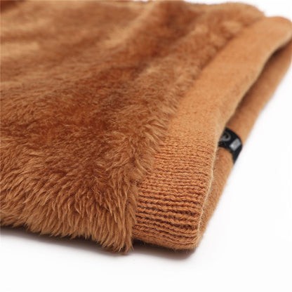 Winter Neck Warmer Fleece Neck Gaiter Thick Windproof Scarves for Women Men