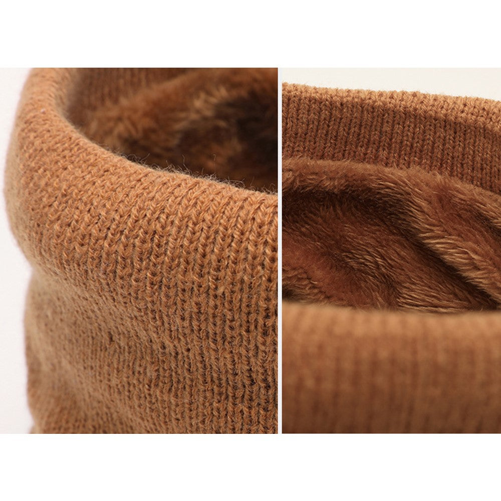 Winter Neck Warmer Fleece Neck Gaiter Thick Windproof Scarves for Women Men