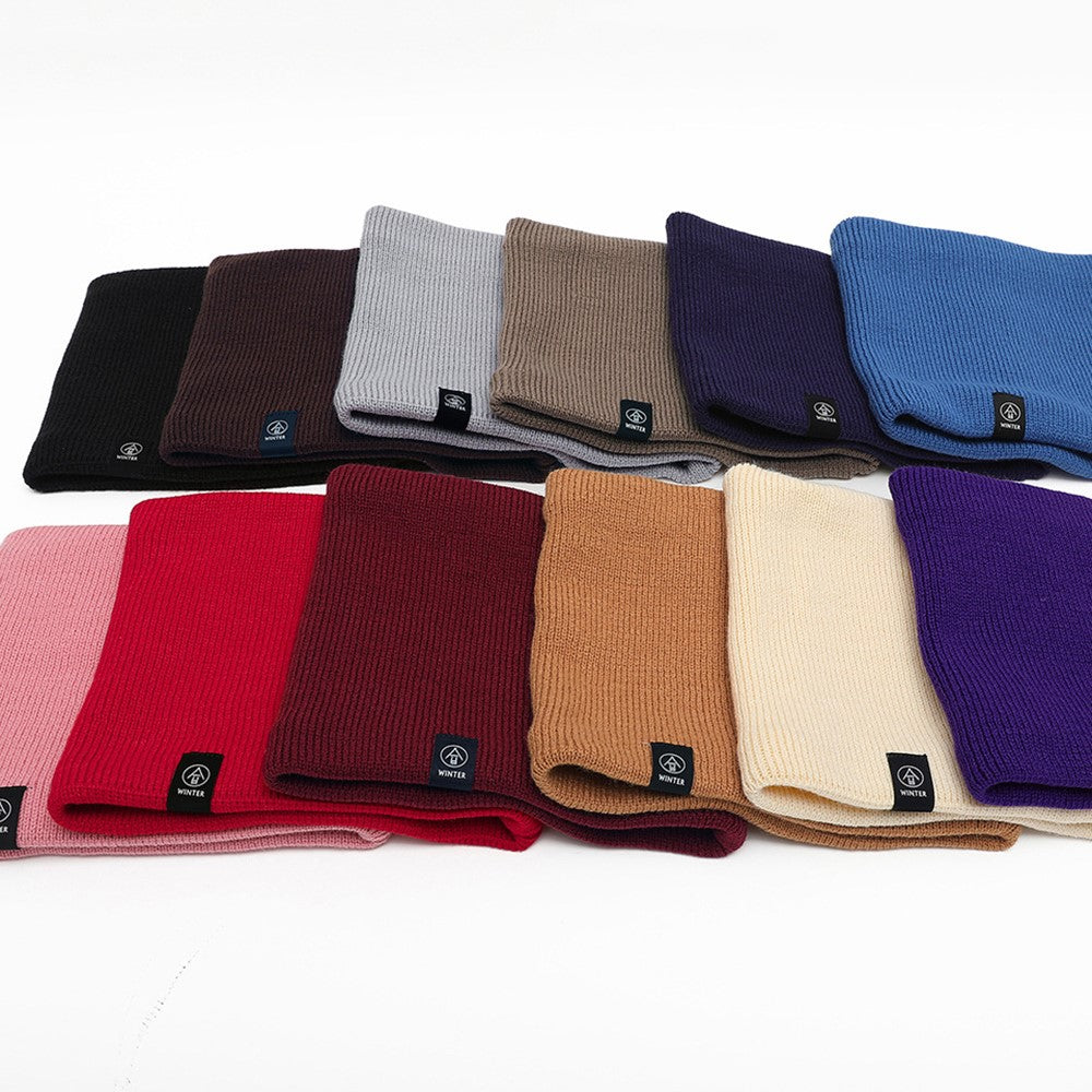 Winter Neck Warmer Fleece Neck Gaiter Thick Windproof Scarves for Women Men