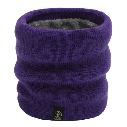 Winter Neck Warmer Fleece Neck Gaiter Thick Windproof Scarves for Women Men
