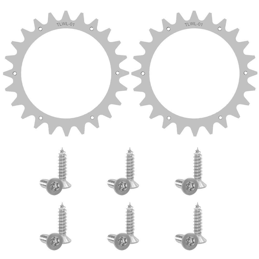 TLWL-01 2Pcs / Set 205mm Spikes for Worx Landroid S / M Robot Mower SPCC Wheel Spikes