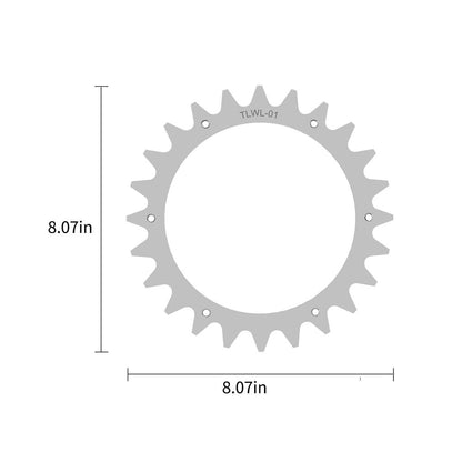 TLWL-01 2Pcs / Set 205mm Spikes for Worx Landroid S / M Robot Mower SPCC Wheel Spikes