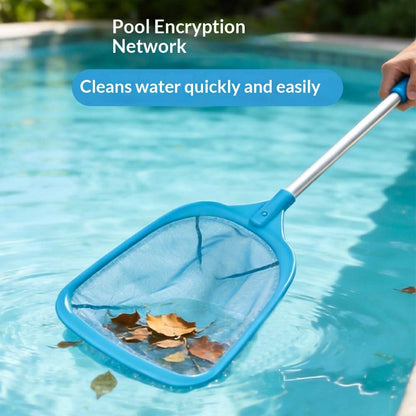 Swimming Pool Skimmer Net 65.7x27cm Fine Mesh Cleaning Tool Aluminum Handle for Leaves, Bugs, Debris